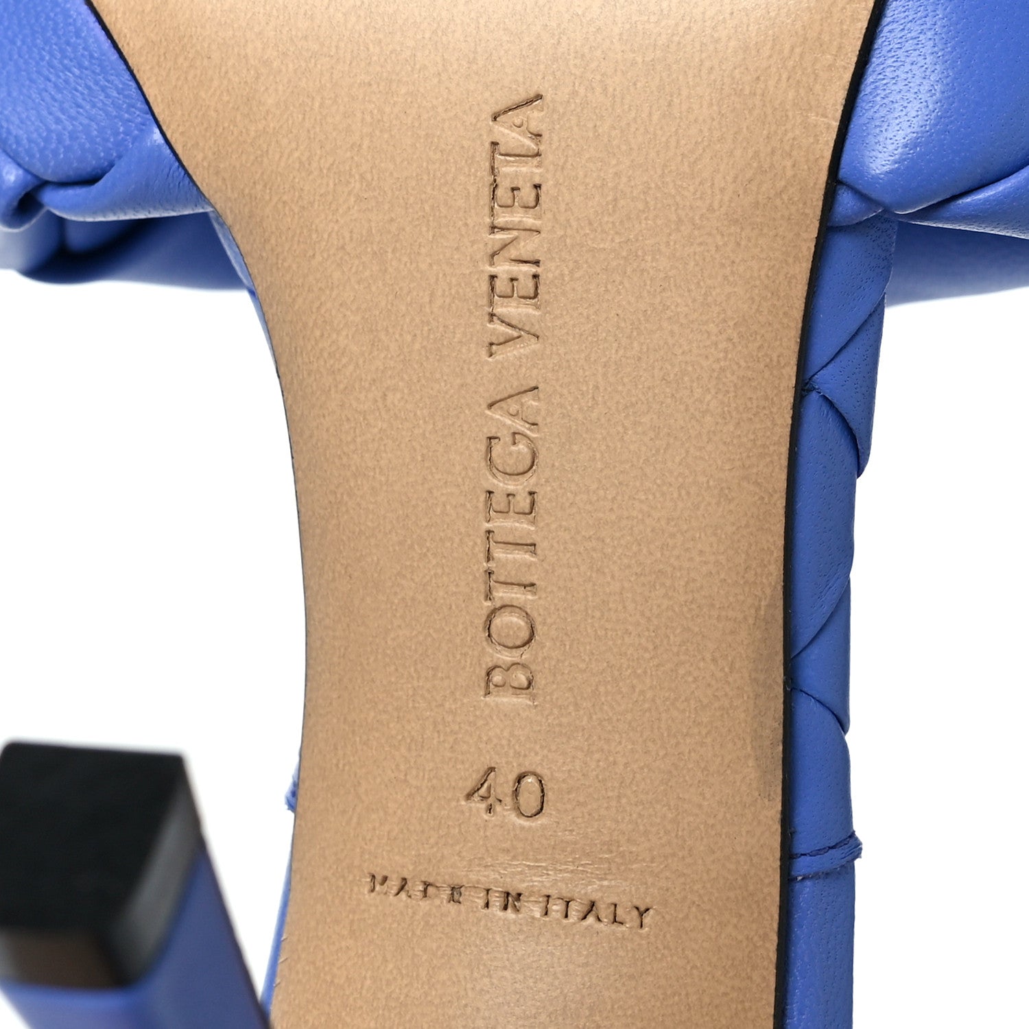 Bottega Veneta Nappa Maxi Intrecciato Lido Mule Sandals 40 Indigo 6 of 7