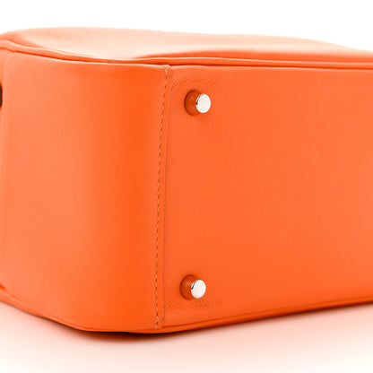 Hermes Matte Alligator Swift Mini Touch Lindy 20 Orange 9 of 10