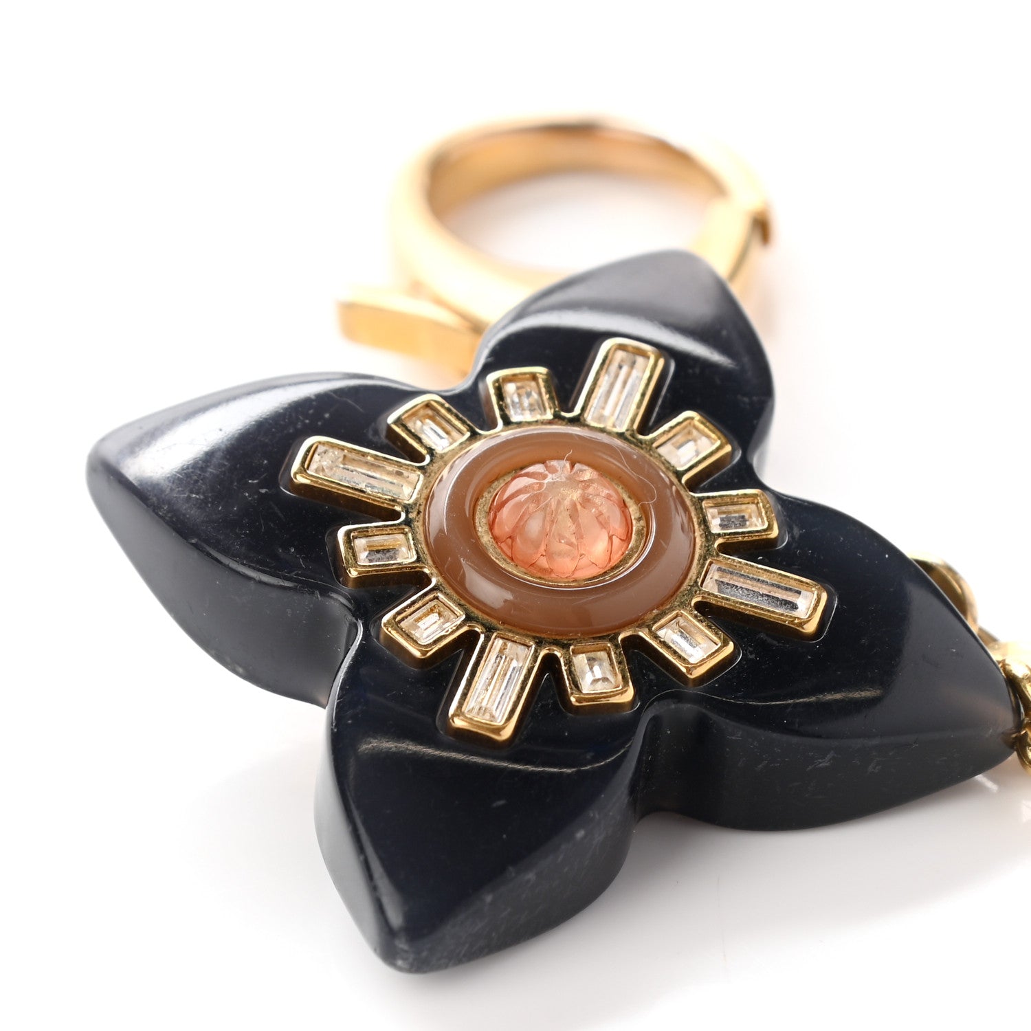 Louis Vuitton Fleur d'Etoile Bag Charm Black 6 of 6