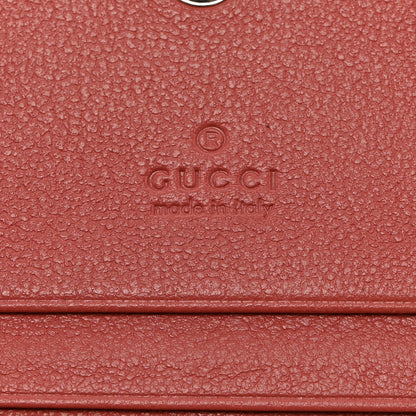 Gucci Sakai Be Green Calfskin Diagonal Stitched Blondie Card Case Wallet Pink 6 of 8