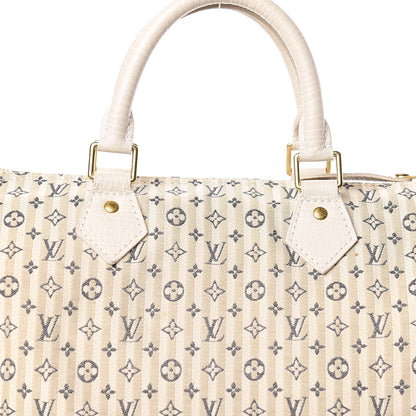 Louis Vuitton Mini Lin Croisette Speedy 30 Blue 11 of 12