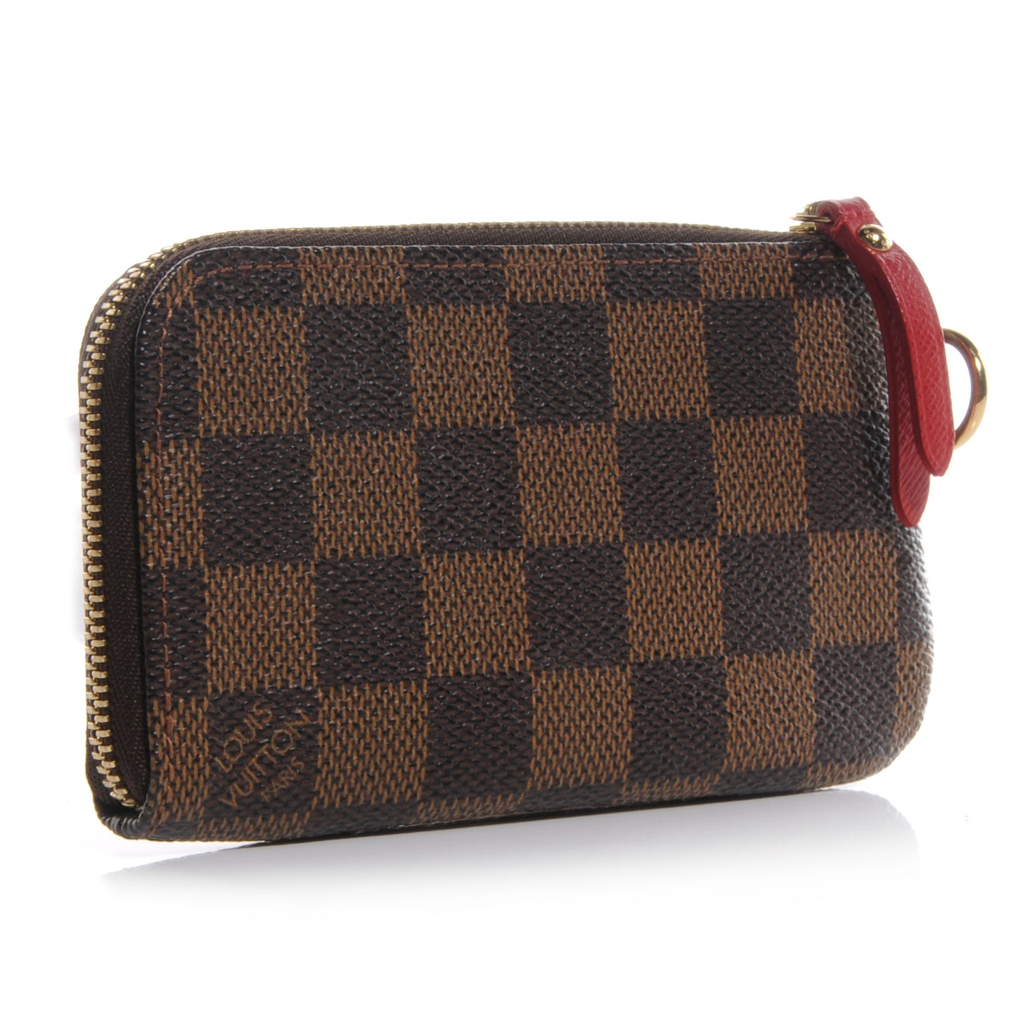 Damier Ebene Complice Trunks and Bags Key Pouch Red