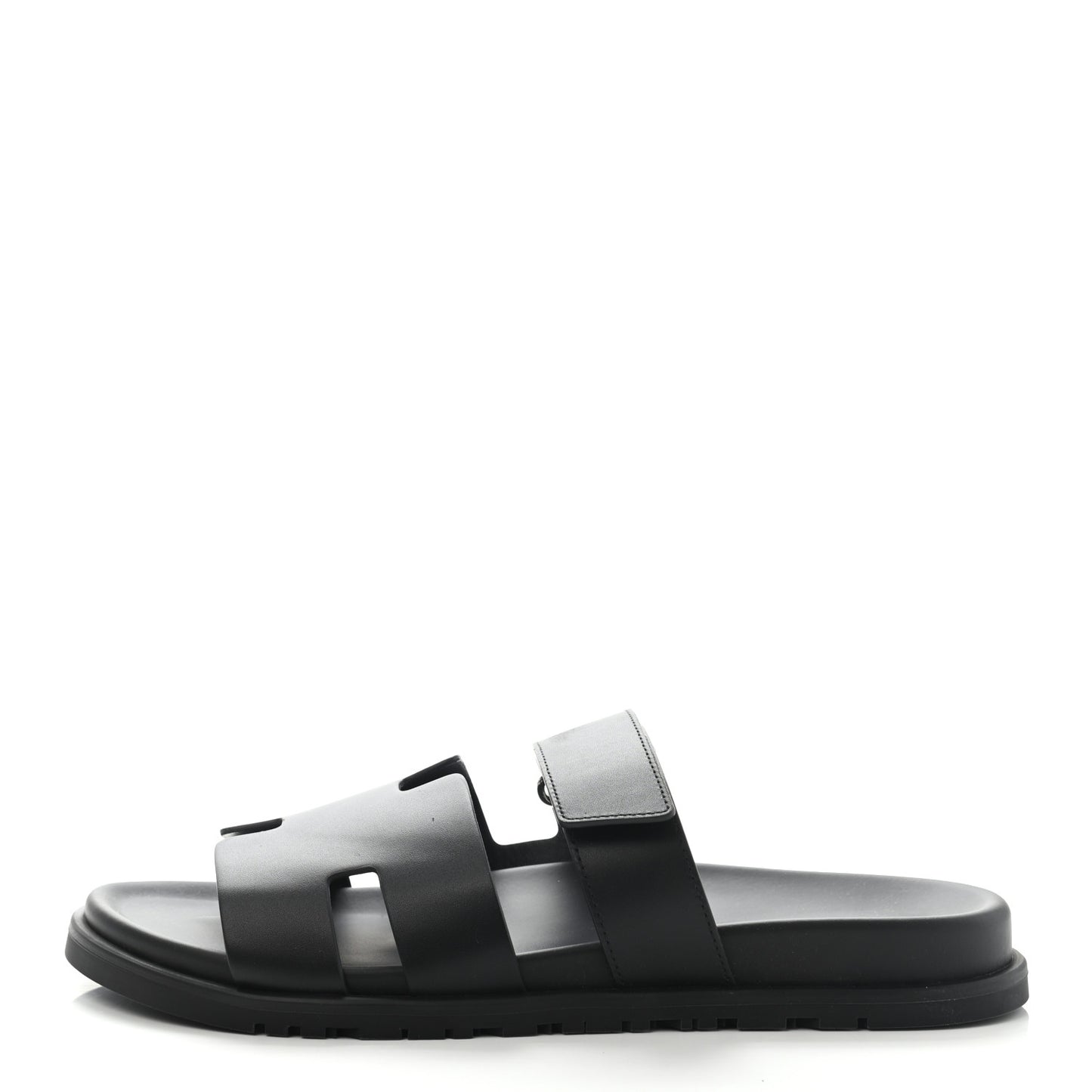 Calfskin Mens Chypre Sandals 44 Black