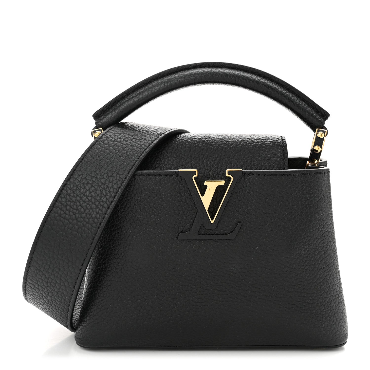 Louis Vuitton Taurillon Mini Capucines Black 1 of 9