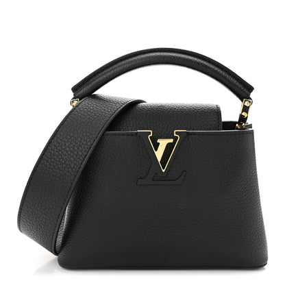 Louis Vuitton Taurillon Mini Capucines Black 1 of 9