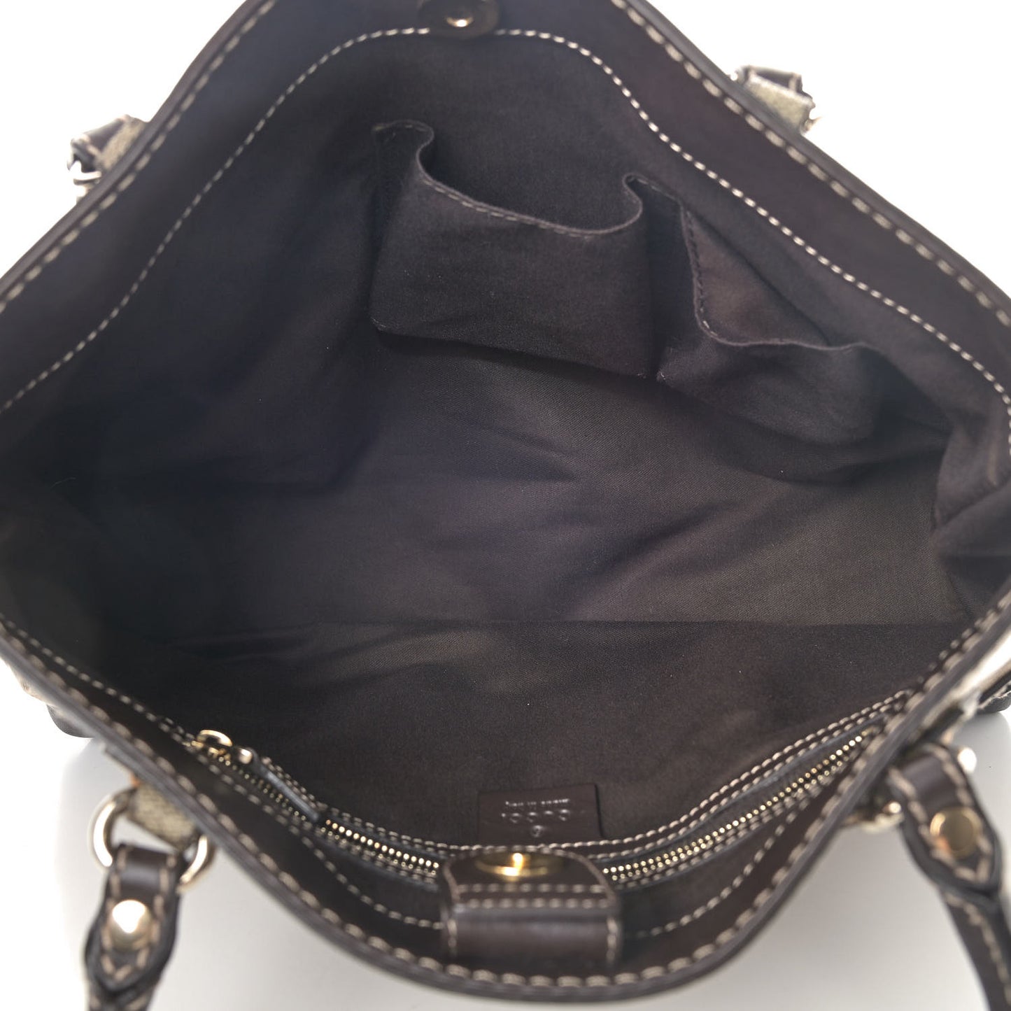 Crystal Monogram Medium Mix Tote Brown