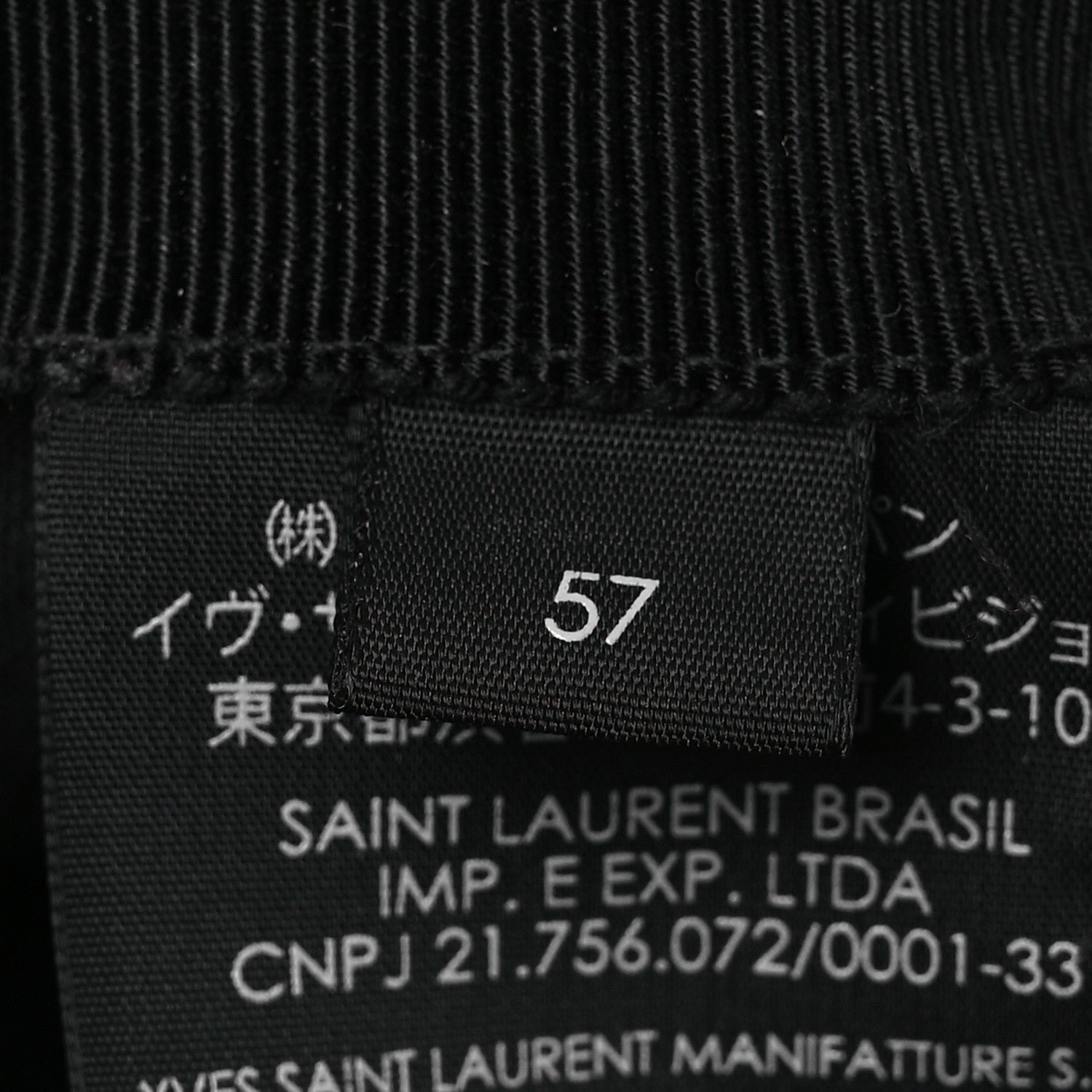 Saint Laurent Wool Felt Monogram Baseball Cap 57 Black 8 of 9