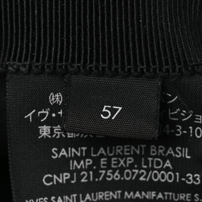 Saint Laurent Wool Felt Monogram Baseball Cap 57 Black 8 of 9