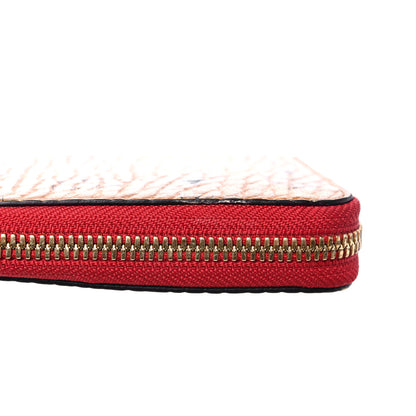 MCM Visetos Large Zip Around Wallet Cognac Red 7 of 11