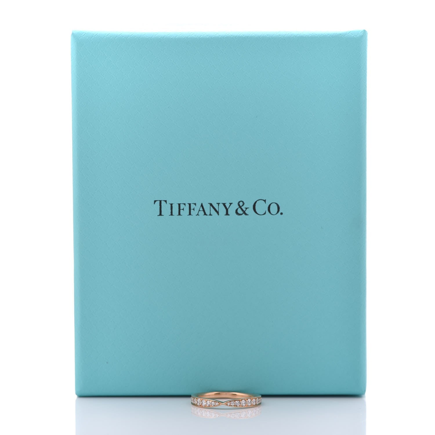 Tiffany 18K Rose Gold Diamond Harmony Ring 48 4.5 7 of 7