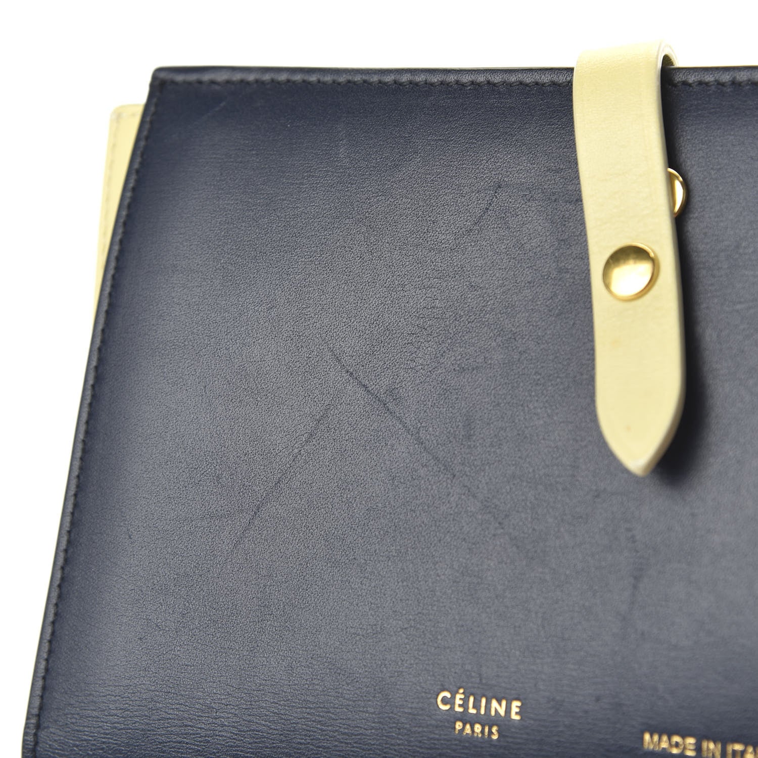 Celine Smooth Calfskin Large Multifunction Strap Wallet Dark Blue 13 of 13