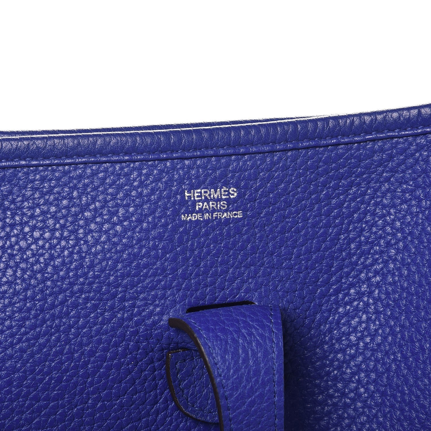 Hermes Taurillon Clemence Evelyne III PM Bleu Electrique 6 of 9