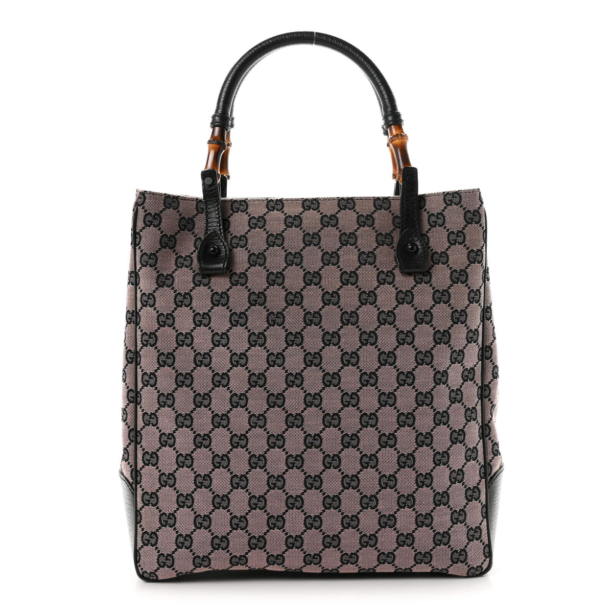 Gucci Monogram Bamboo Handle Bag Pink 1 of 11