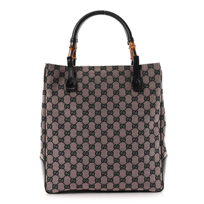 Gucci Monogram Bamboo Handle Bag Pink 1 of 11