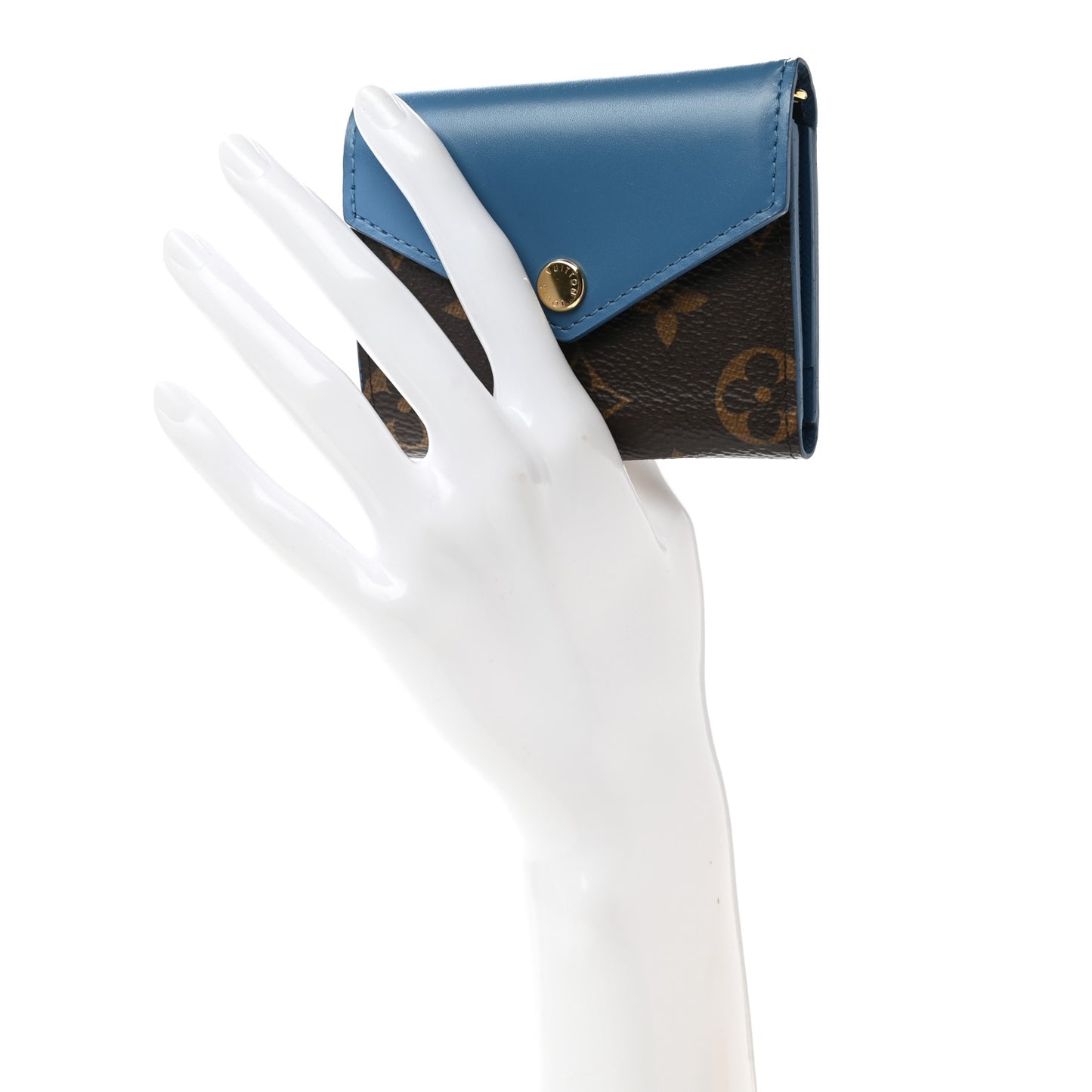 Monogram Zoe Wallet Blue Jean