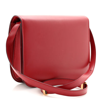 Celine Box Calfskin Medium Classic Box Flap Bag Red 3 of 12
