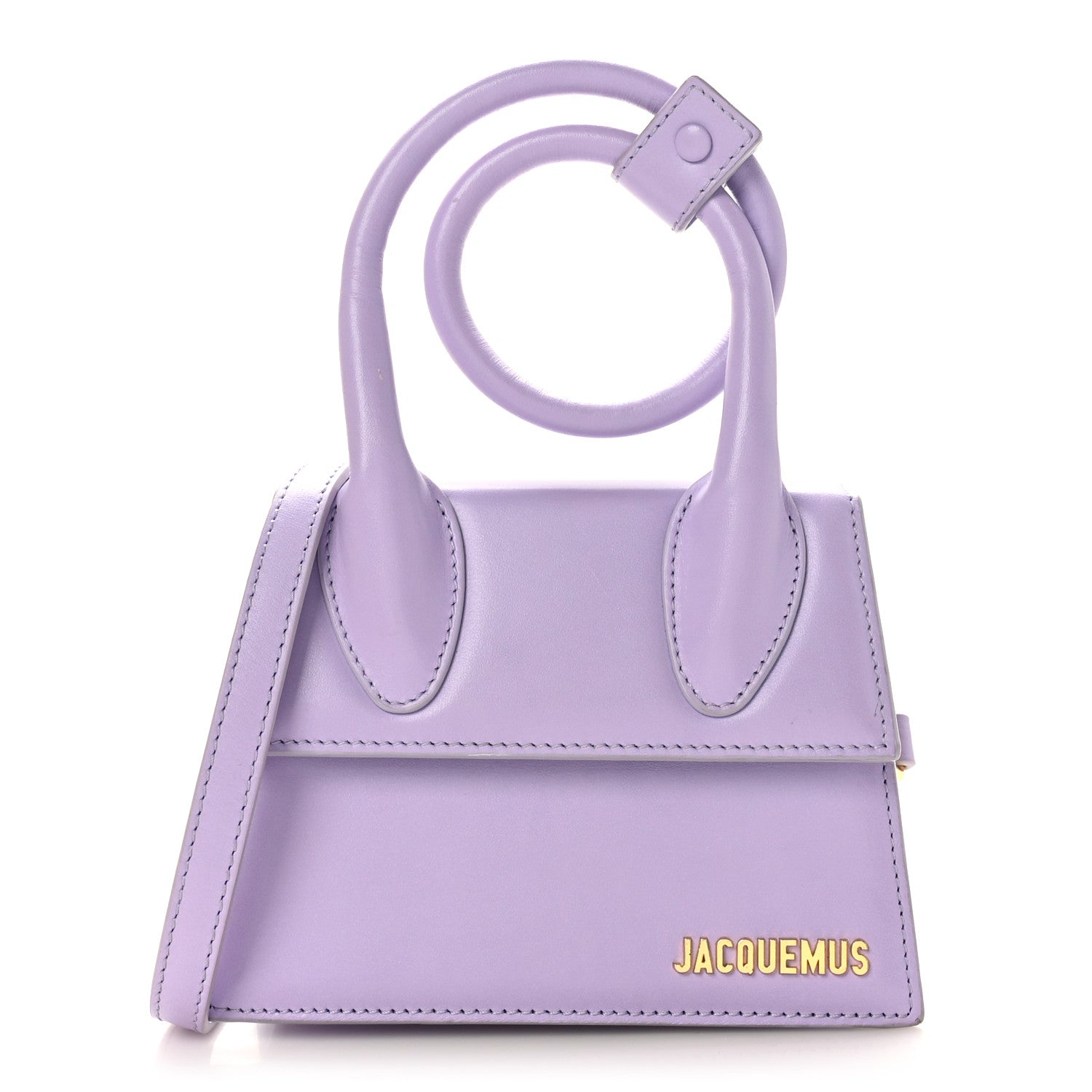 Jacquemus Smooth Calfskin Le Chiquito Noeud Lilac 1 of 8