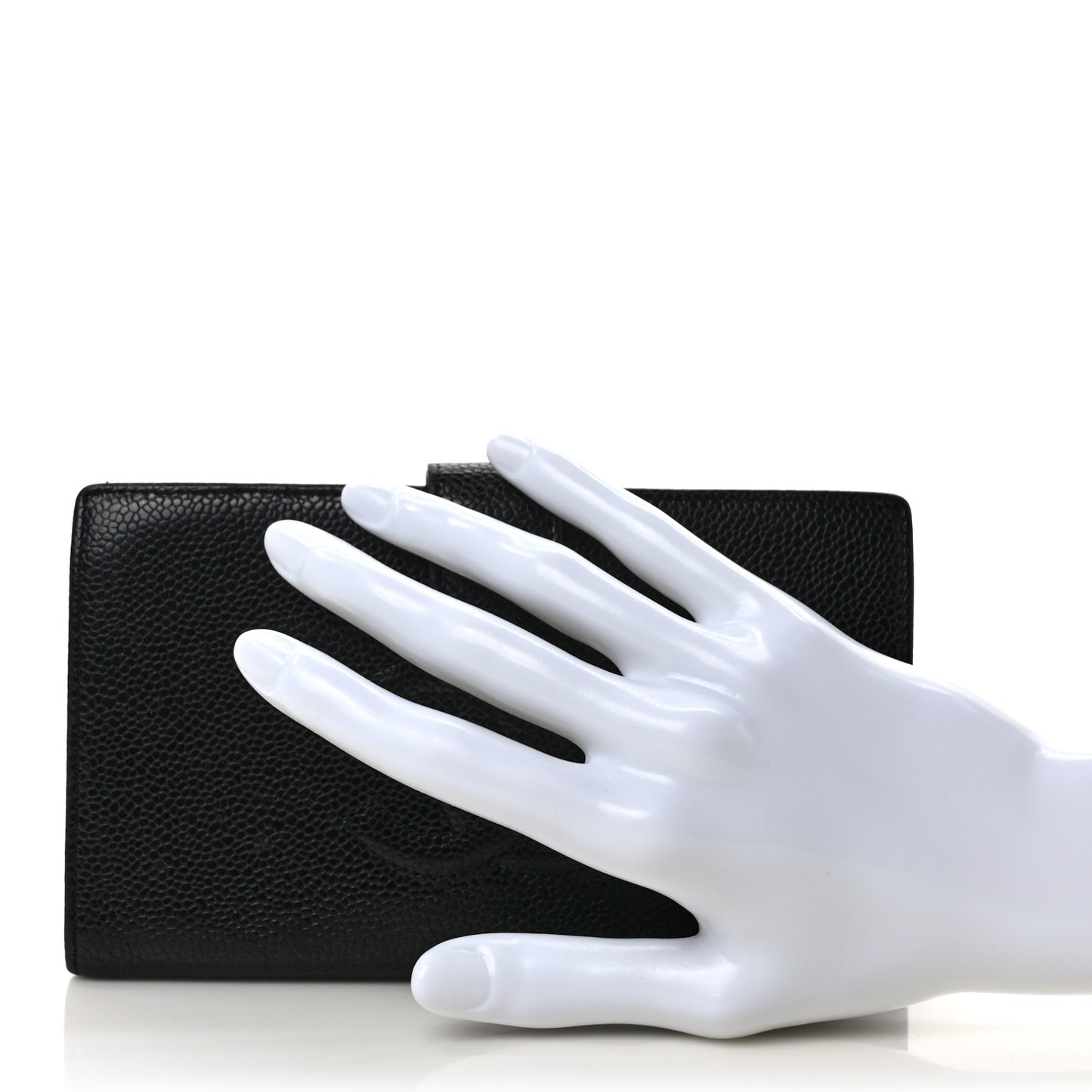 Caviar Timeless CC French Wallet Black