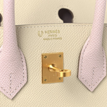 Hermes Epsom Horseshoe Birkin Sellier 25 Craie Mauve Pale 6 of 13