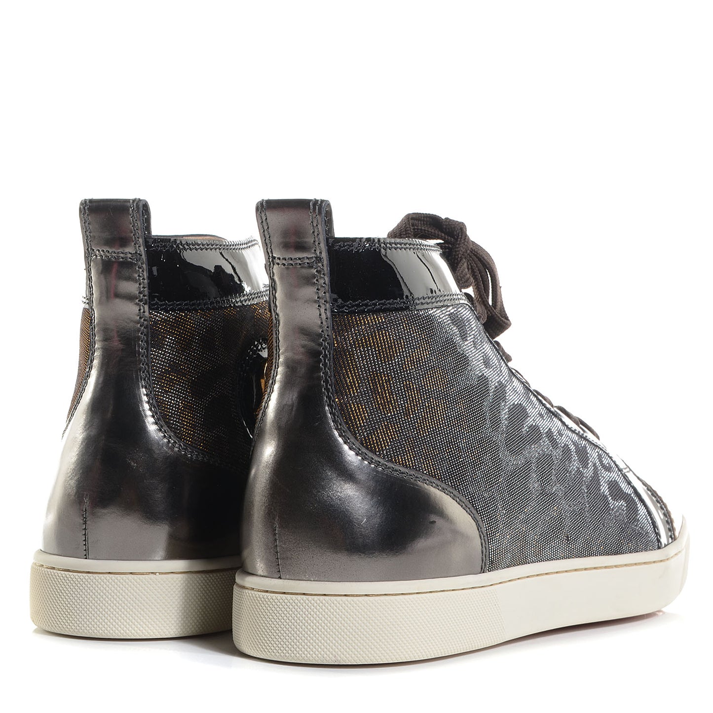 Mens Metallic Leopard Louis Flat Sneaker 45