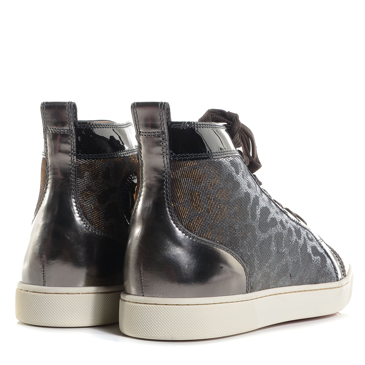 Christian Louboutin Mens Metallic Leopard Louis Flat Sneaker 45 3 of 4