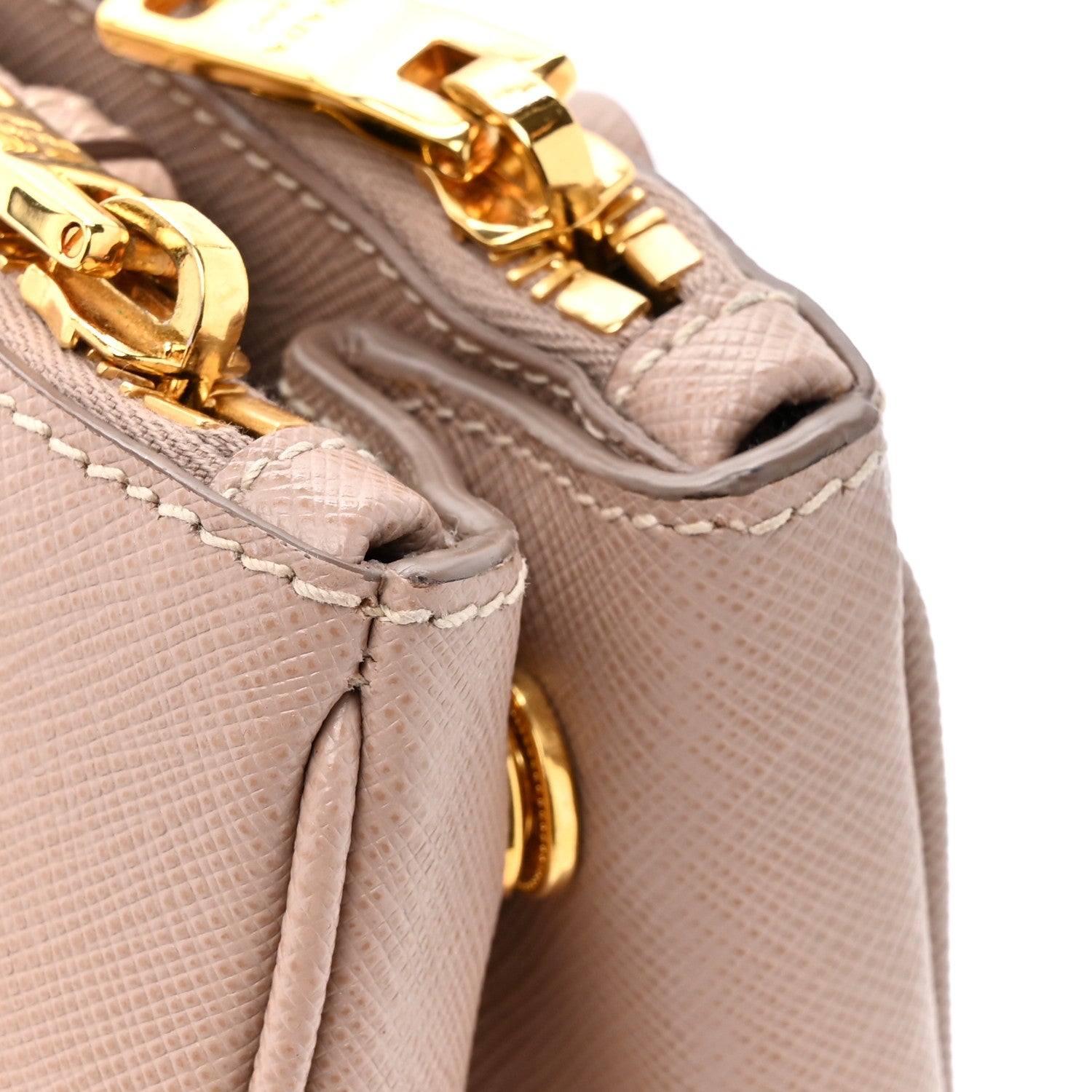 Prada Saffiano Mini Galleria Double Zip Tote Cammeo 12 of 12