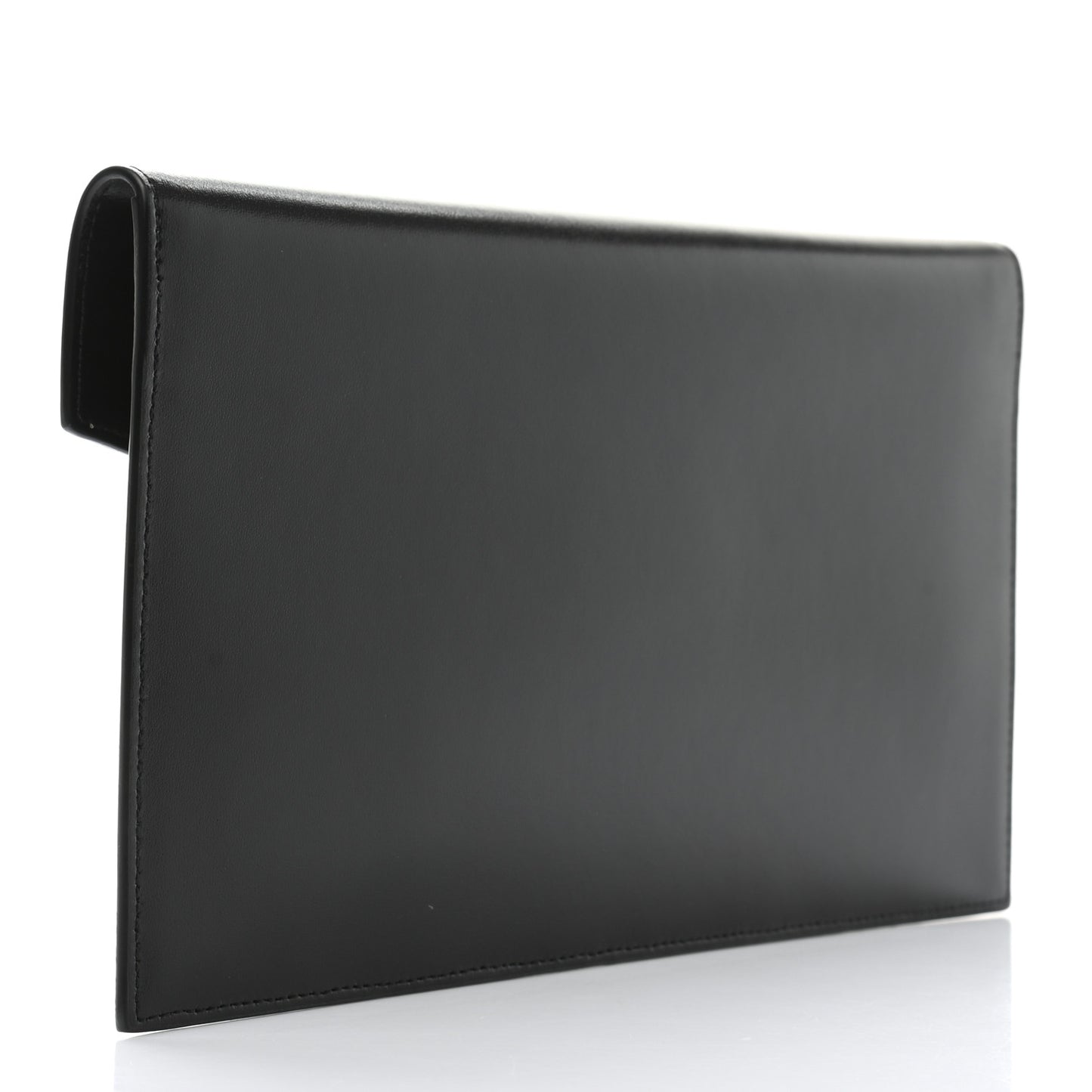 Smooth Shiny Calfskin Monogram Uptown Pouch Black