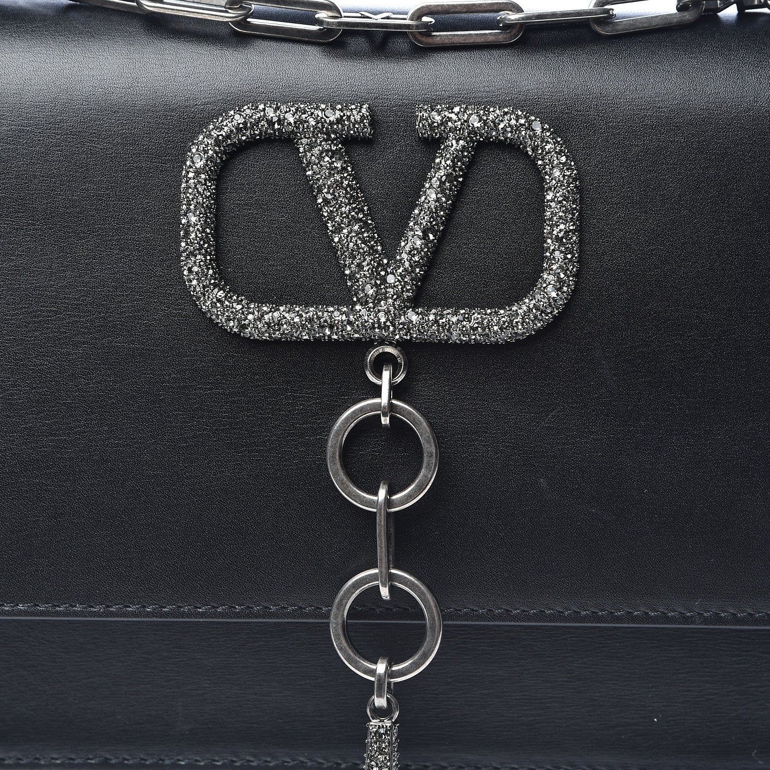 Valentino Garavani Calfskin VCase Shoulder Bag Black 11 of 11
