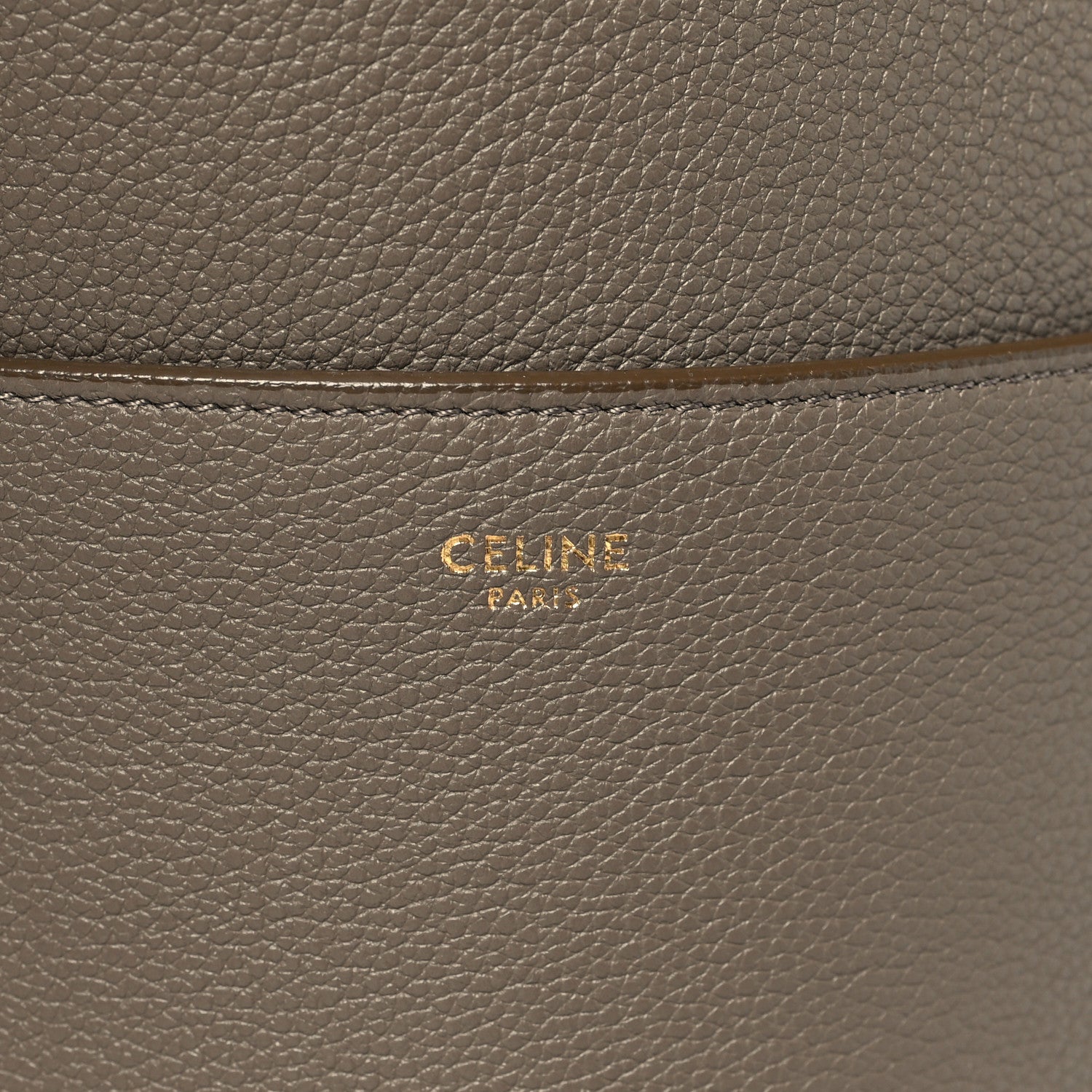 Celine Soft Grained Calfskin Sangle Bucket Bag Taupe 6 of 10