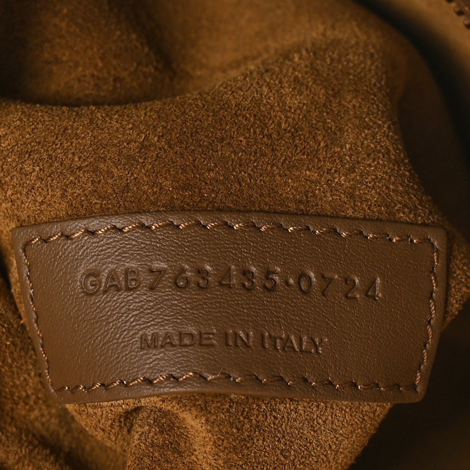 Saint Laurent Suede Le 5 A 7 Bea Tote Caramel Cognac 7 of 10