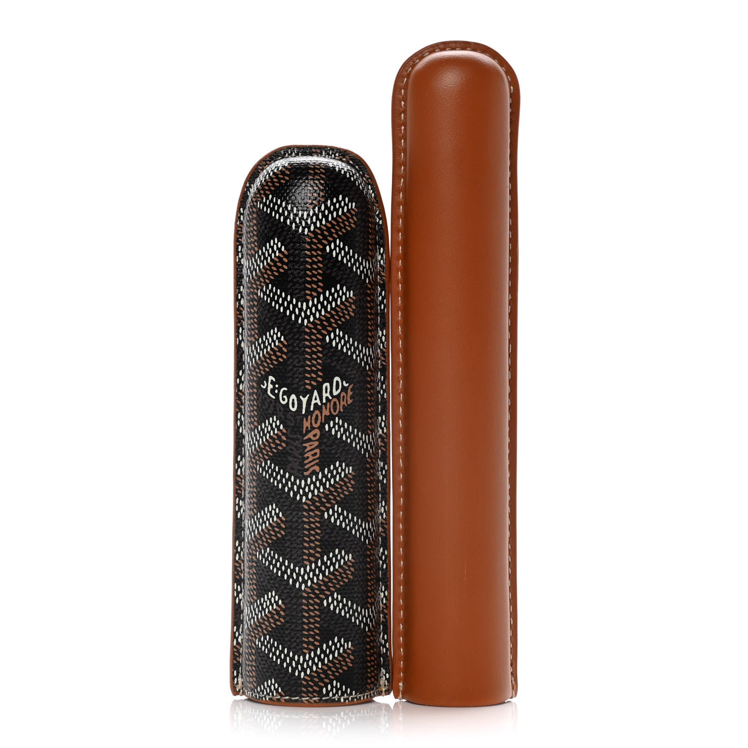 Goyard Goyardine Churchill Single Cigar Case Black Gold 7 of 17
