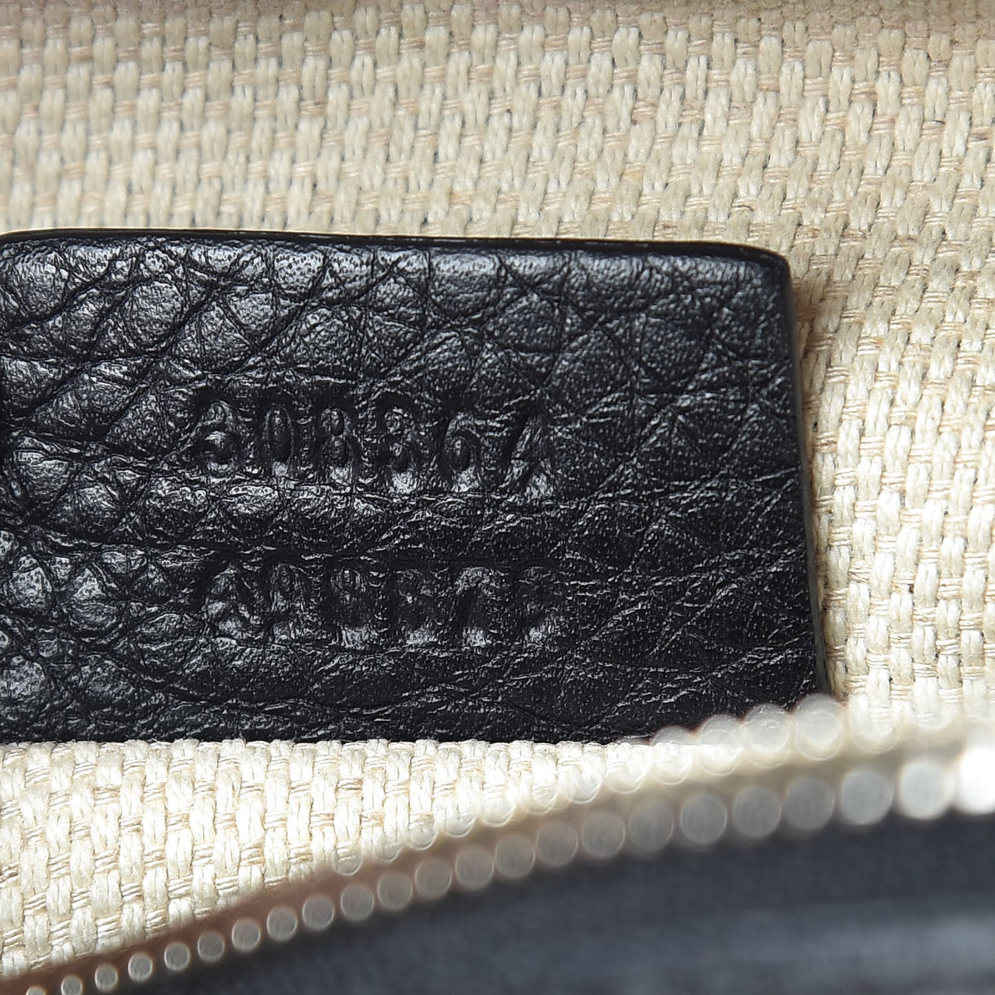 Pebbled Calfskin Small Soho Disco Bag Black