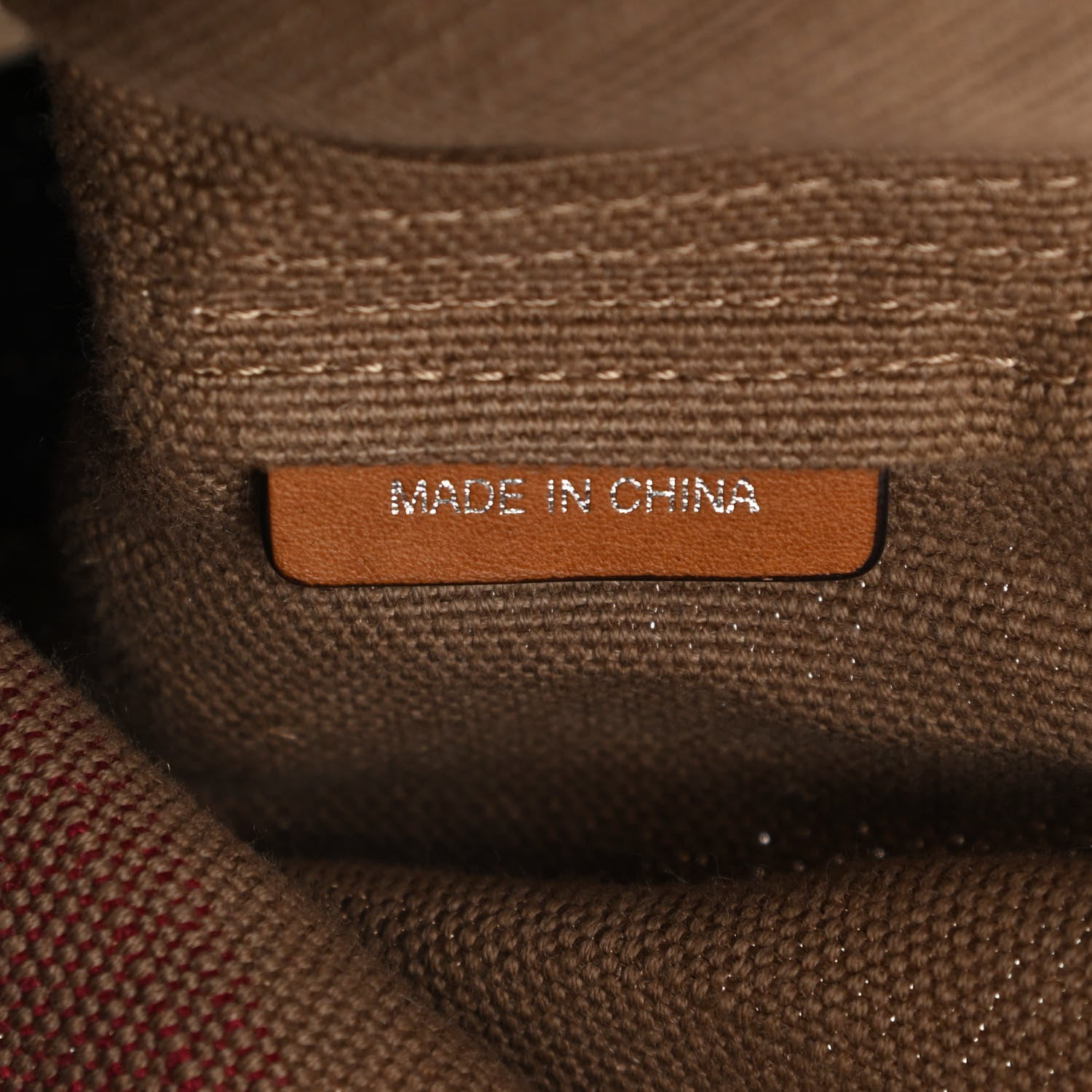 Burberry Canvas Mega Check Mini Ashby Tassel Crossbody Saddle Brown 7 of 13