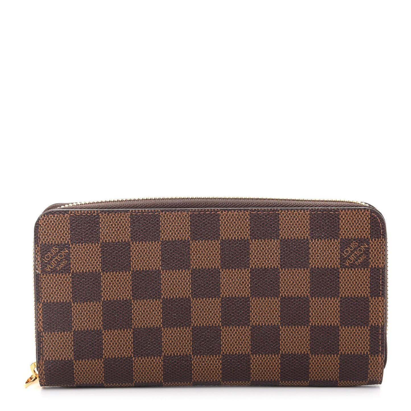 Damier Ebene Zippy Wallet Rose Ballerine