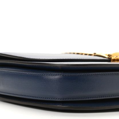 Gucci Azalea Calfskin Small Sylvie 1969 Flap Messenger Bag Blue 9 of 10
