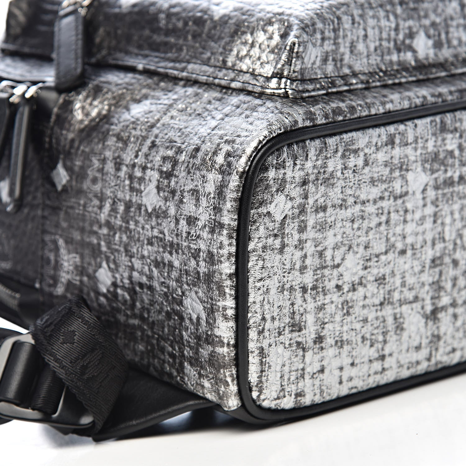 MCM Gradation Visetos Small Stark Backpack Silver 6 of 8