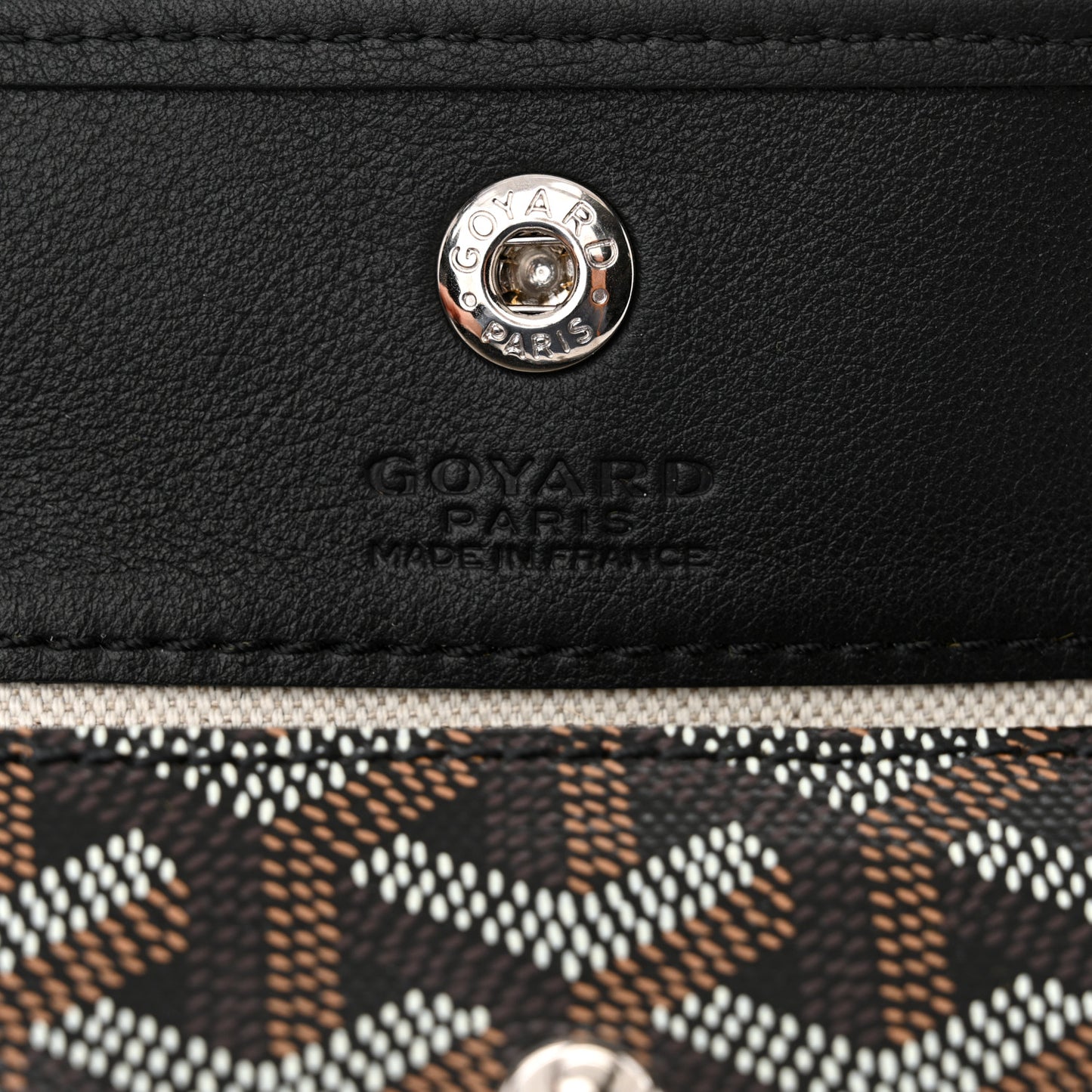 Goyardine Reversible Mini Anjou Black