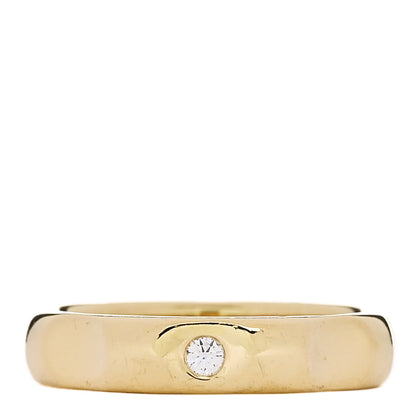 Tiffany 18K Yellow Gold Diamond Paloma Picasso Groove Ring 50 5.5 1 of 5