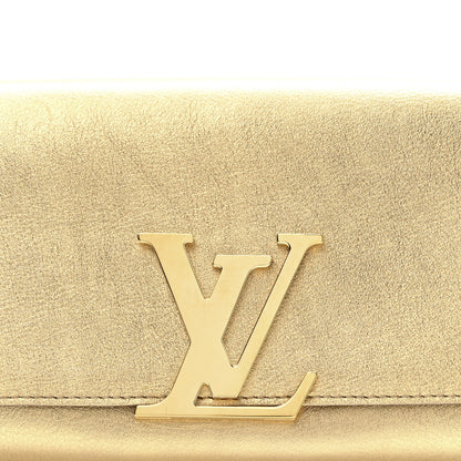 Louis Vuitton Calfskin Neo Sobe Louise EW Clutch Gold 7 of 7