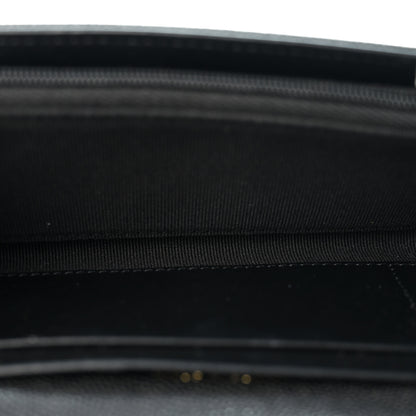 Chanel Caviar Quilted Textured CC Flap Wallet Black 5 of 9