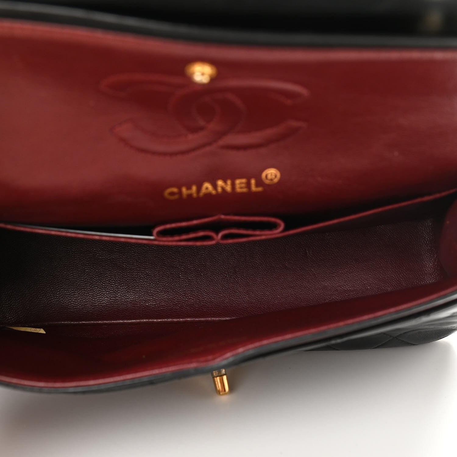 Chanel Lambskin Quilted Small Double Flap Black 6 of 11
