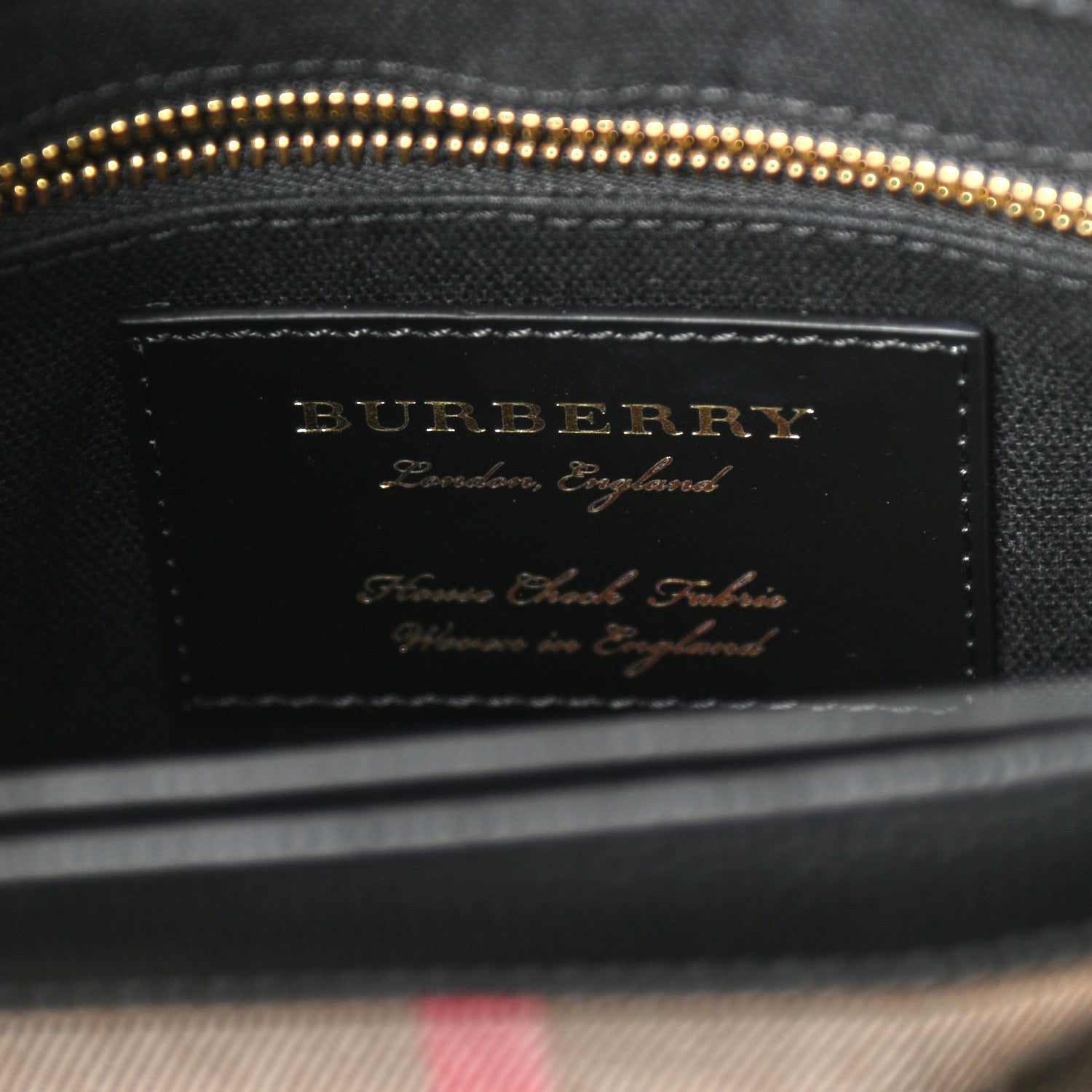 Burberry Derby Calfskin House Check Small Camberley Black 6 of 10