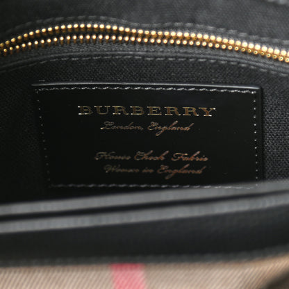Burberry Derby Calfskin House Check Small Camberley Black 6 of 10