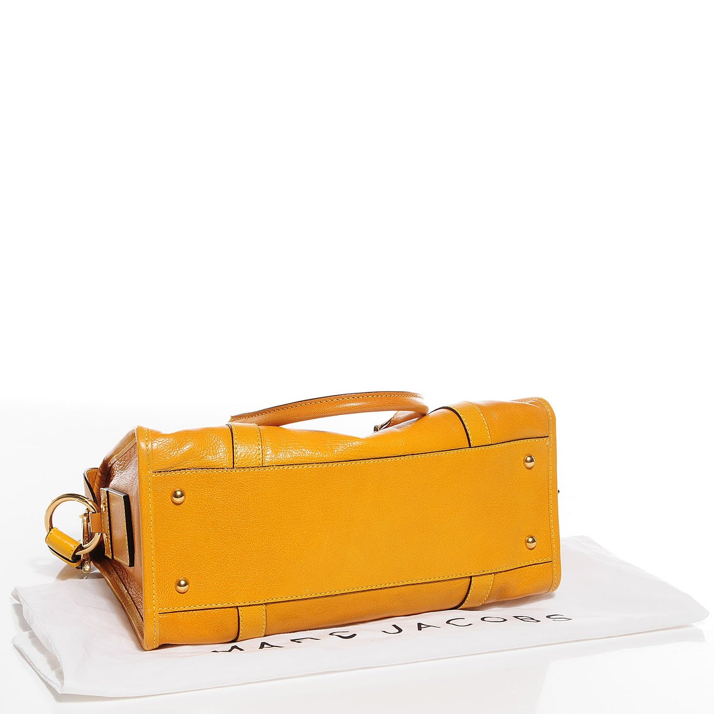 Goatskin Small Wellington Satchel Yellow