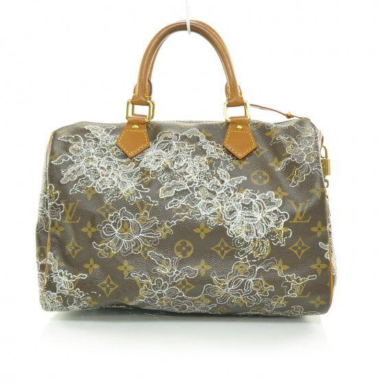 Monogram Dentelle Speedy 30 Silver