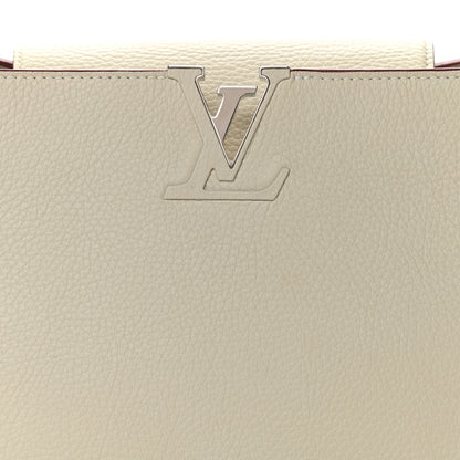 Louis Vuitton Taurillon Capucines MM Blanc Casse 7 of 13