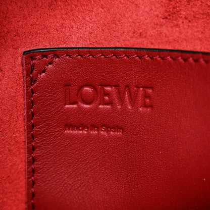 Loewe Calfskin Medium Balloon Bucket Bag Burgundy Tan 6 of 10