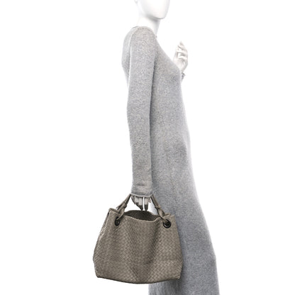 Bottega Veneta Nappa Intrecciato Medium Garda Bag Fume 2 of 10