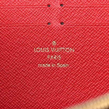 Louis Vuitton Damier Ebene Clemence Wallet Cherry 6 of 12