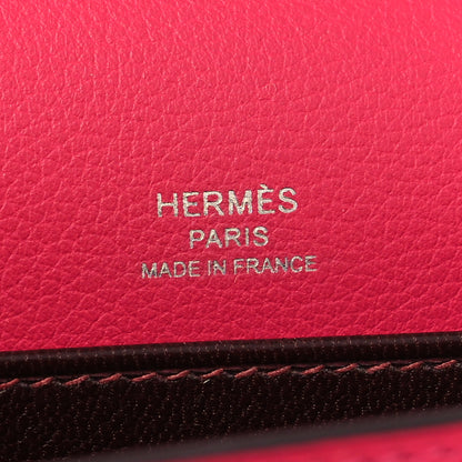 Hermes Evercolor Verso Mini Sac Roulis FRAMBOISE Prune 7 of 12